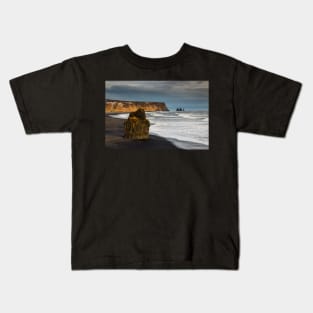 Reynisdrangar from Dyrhólaey, Iceland Kids T-Shirt